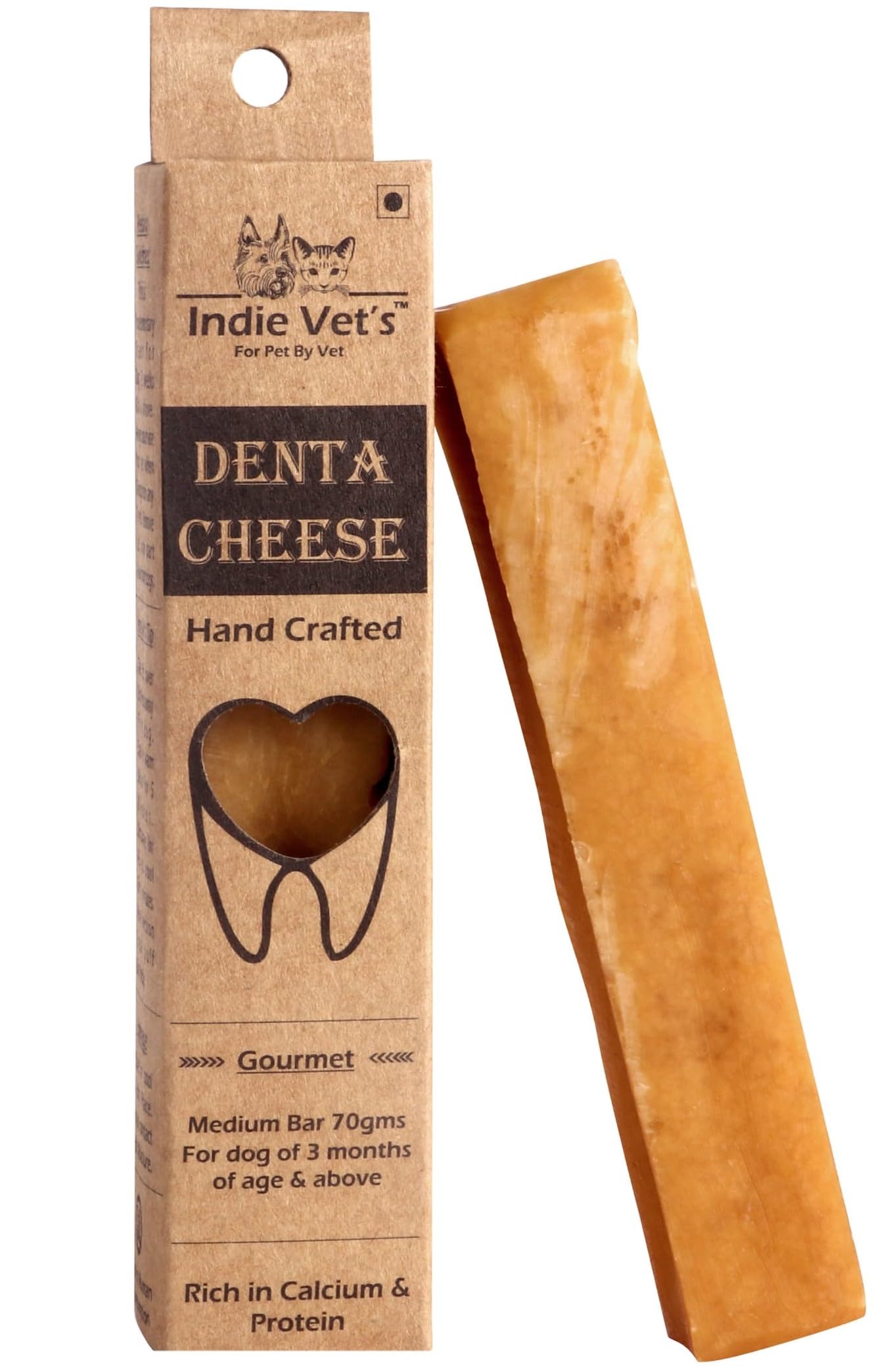 Dentacheese Medium Yak Churpi Bone for Dogs | 1(70gms) Medium bar/Pack|Pack of (2) (B0CLY25DSM) Amazon Price History, Amazon Price Tracker