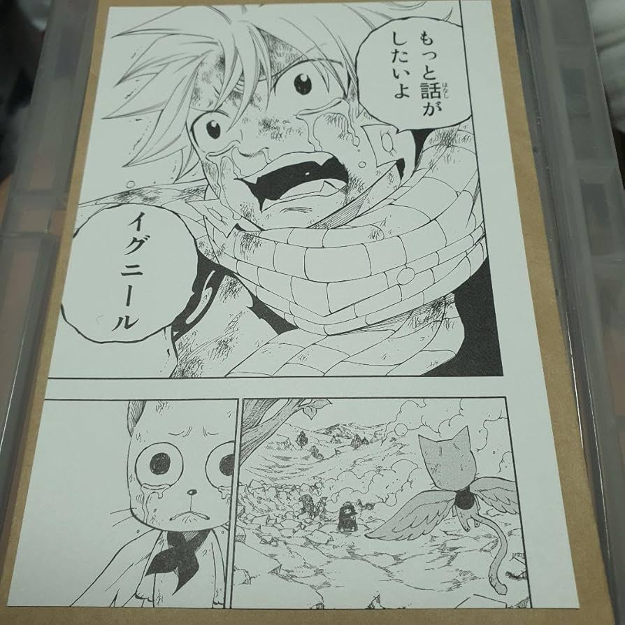 Amazon.co.jp: フェアリーテイル ミニ 複製原画 イグニール ナツ