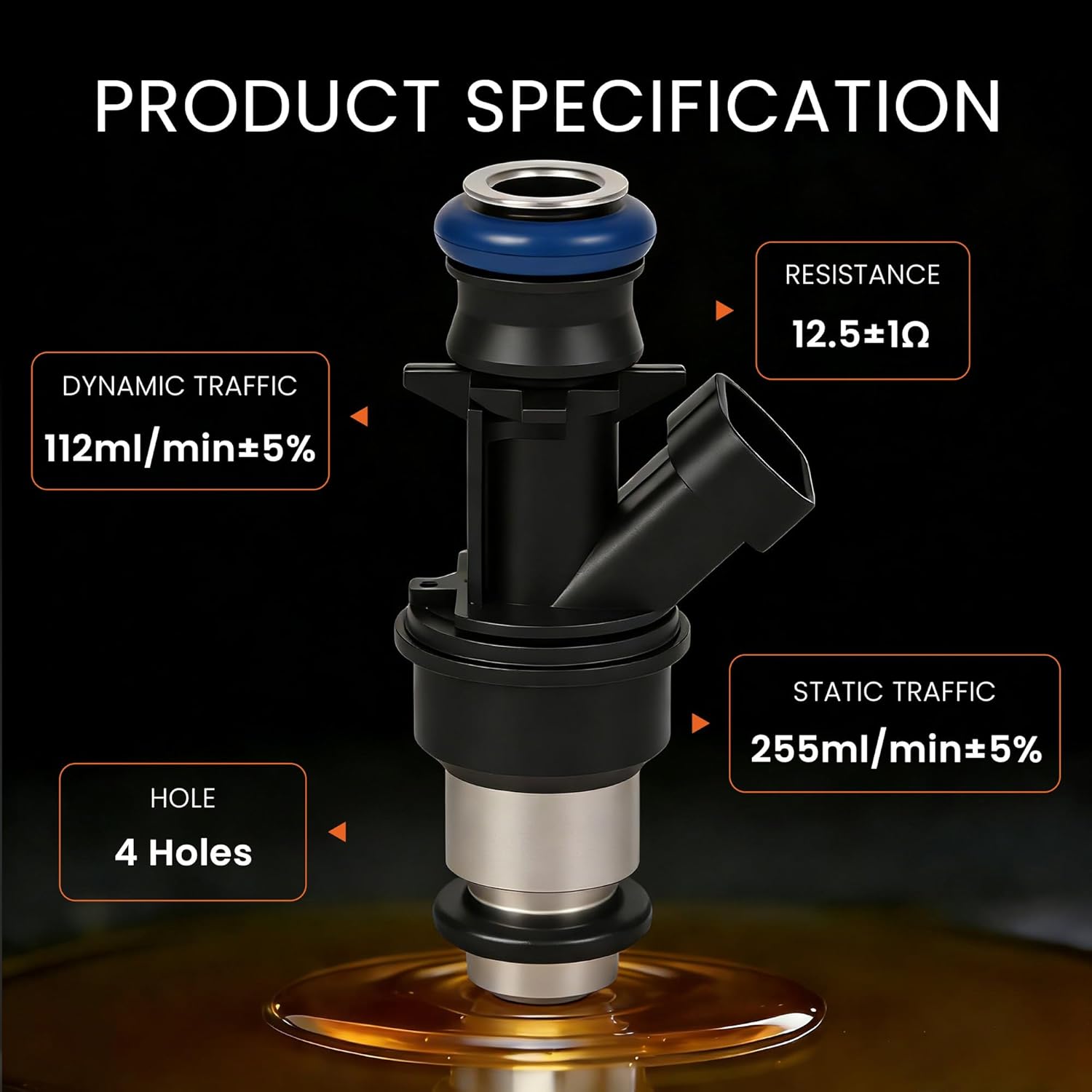 Fuel Injectors Set of 8 Compatible with Chevy Express Silverado 1500 2500 3500 Suburban Tahoe GMC Savana Sierra 1500 2500 3500 Yukon XL 1500 2500 4.8L 5.3L 6.0L 2000-2007 Replaces 17113698 17113553