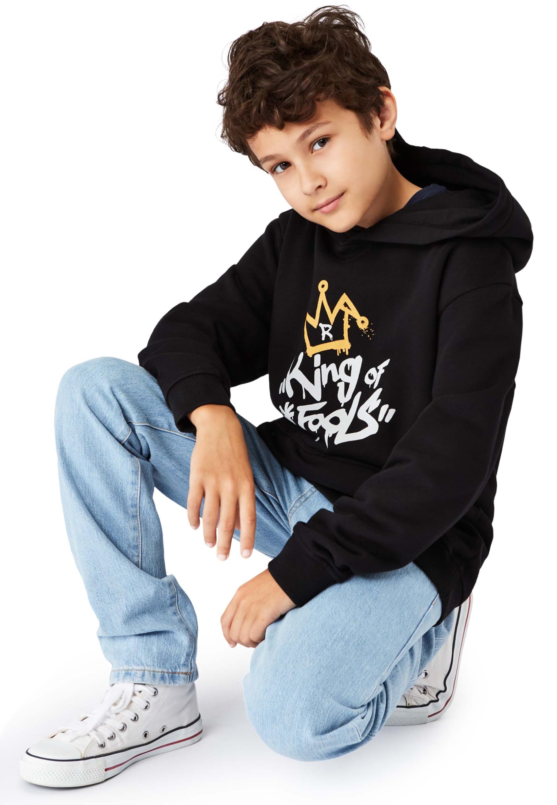 Band of Rascals Kinder Kapuzenpullover King of Fools aus Bio-Baumwolle