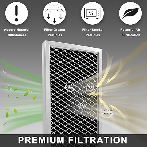 Miniatura 5 de AMI PARTS - Filtro de carbón recirculante para microondas JX81H WB02X10956 WB02X11544 WB2X10956 Reemplazo de filtro de carbón por AMI PARTS -