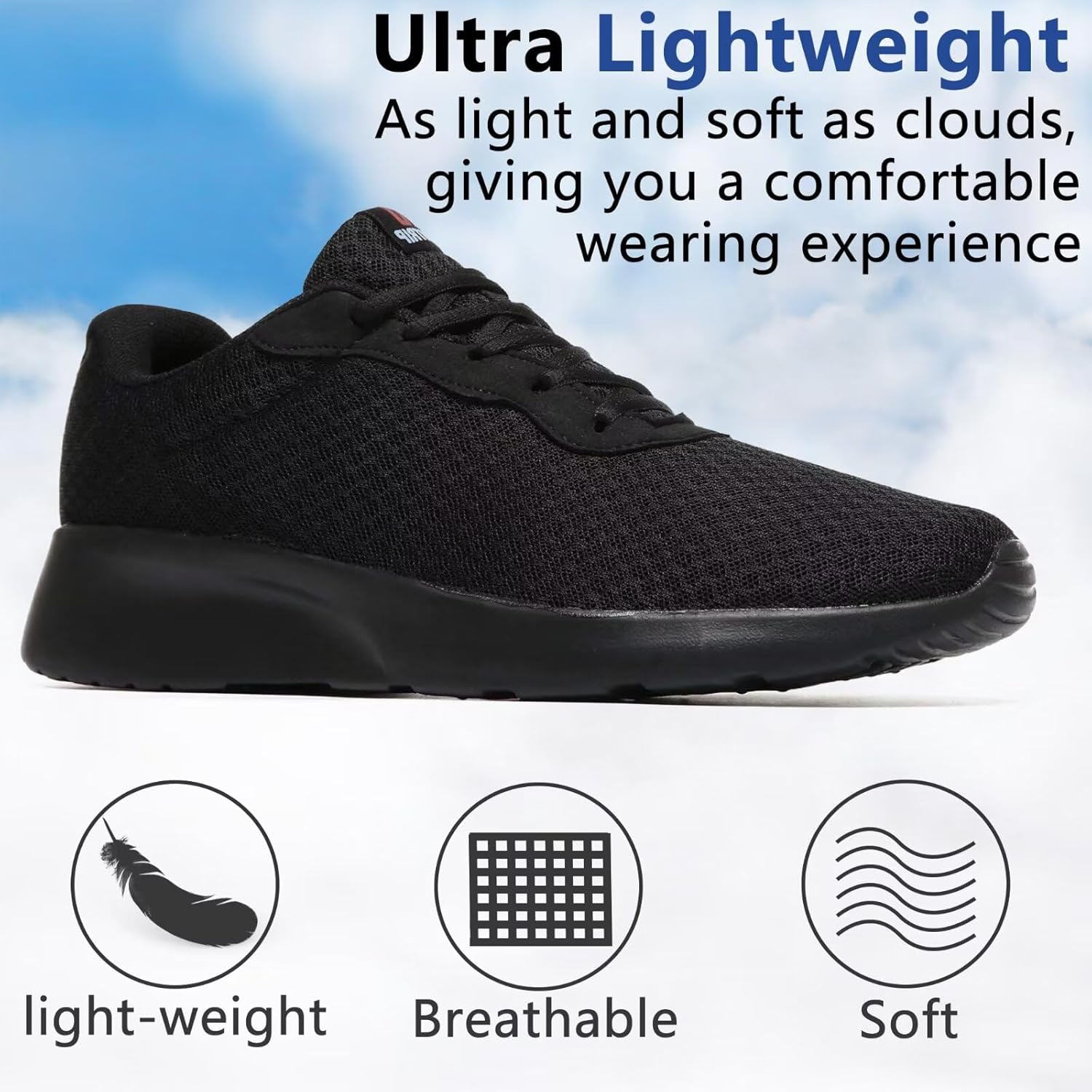 MAIITRIP Mens Walking Shoes,Ultra Lightweight Breathable Tennis Running Shoes Mesh Non-Slip Casual Comfortable Fashion Sneakers Work Gym Workout Athletic Sport Cuhioning Trainers - Image 4