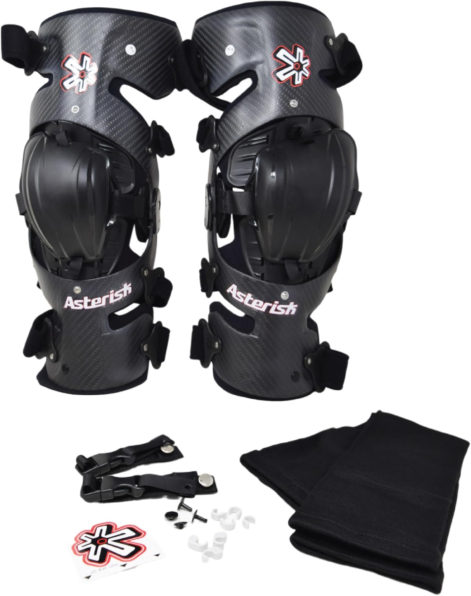 - Asterisk Carbon Cell Pro - Advanced Knee Protector Brace for Motocross, Snowboarding, Wakeboarding, Off-Roading, Football,& More (Pair, X-Large)