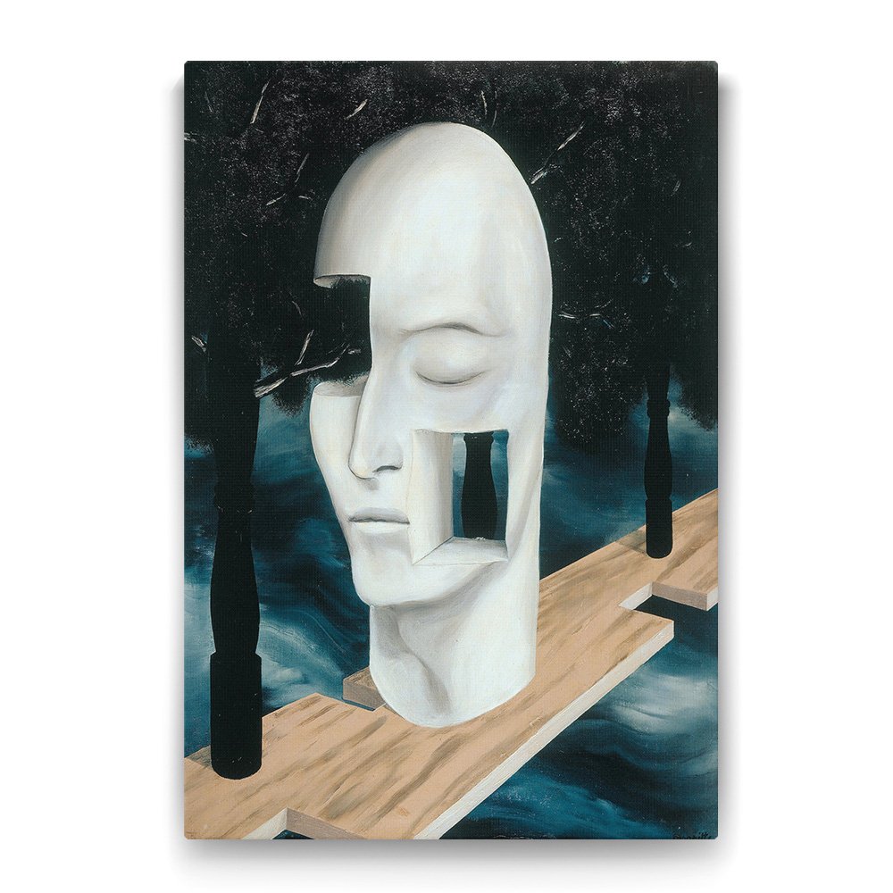 Rene Magritte - The Face Of Genius‏ Tablosu - 40x60cm