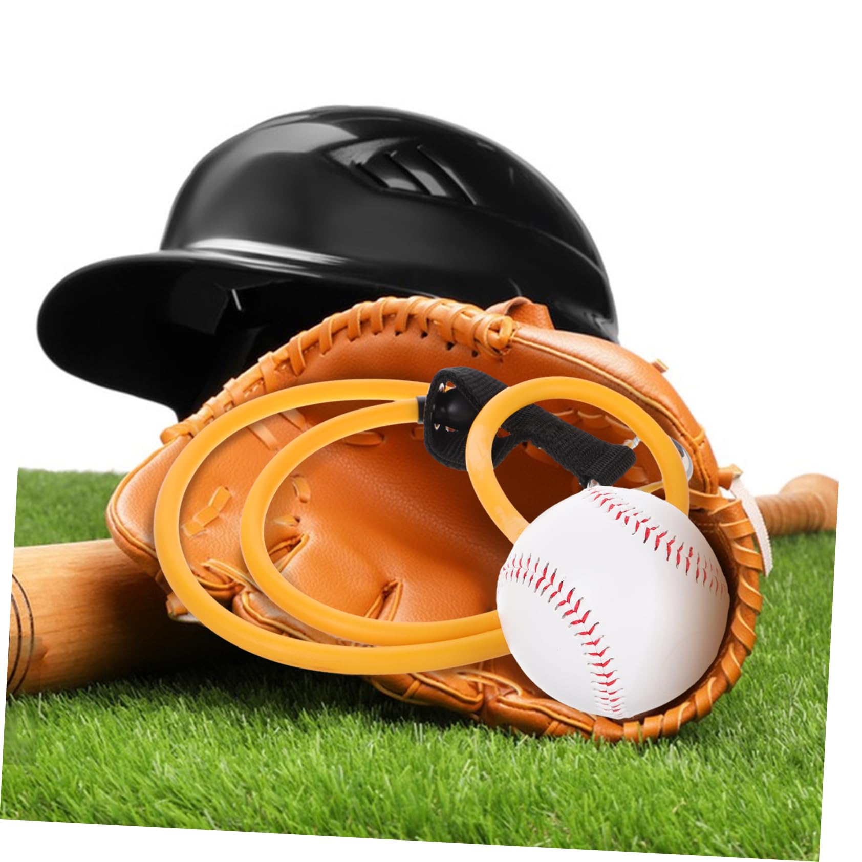 BESPORTBLE Allenatore di Baseball Corda Elastica in PVC Portatile di Lunghezza Adeguata per Esercizi di Fitness e Allenamenti di Resistenza Durante Workout