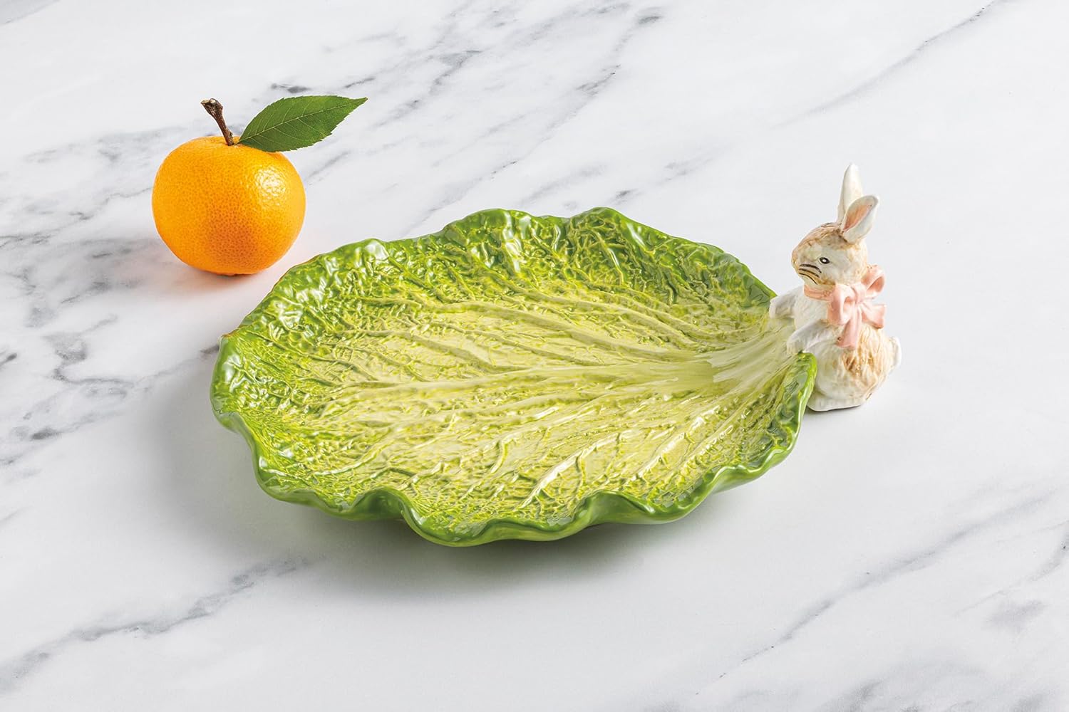 Mud Pie Easter Bunny Cabbage Platter