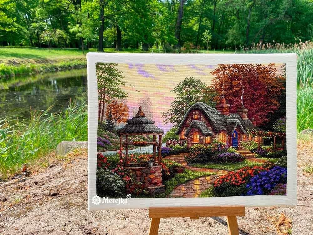 Merejka K-171 Cross Stitch Set, Multi-Colour, 31 x 40 cm