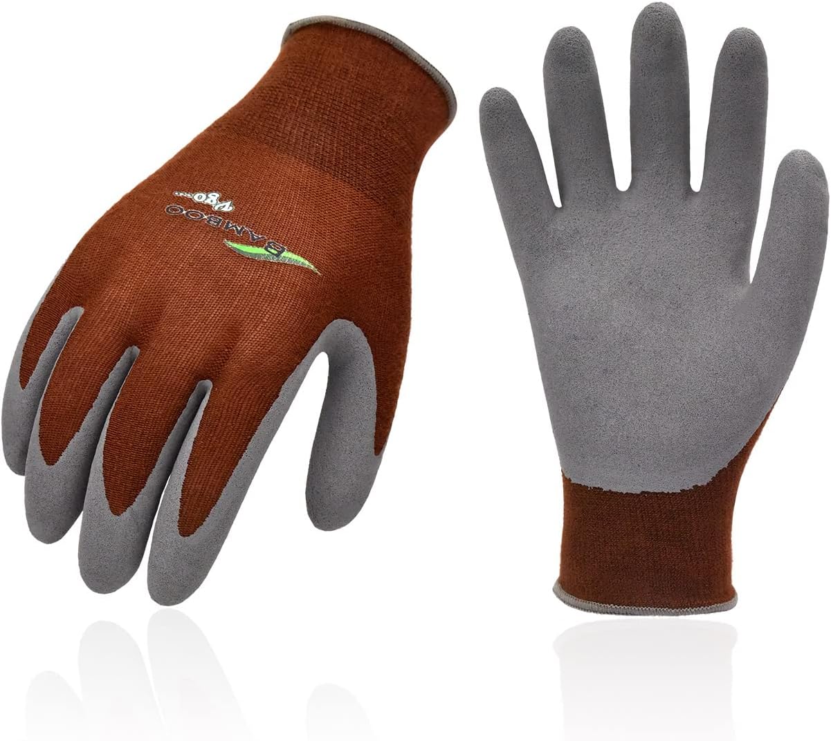 Vgo 2Pairs Gardening Gloves,Safety Working Gloves,Soft Safety Rubber