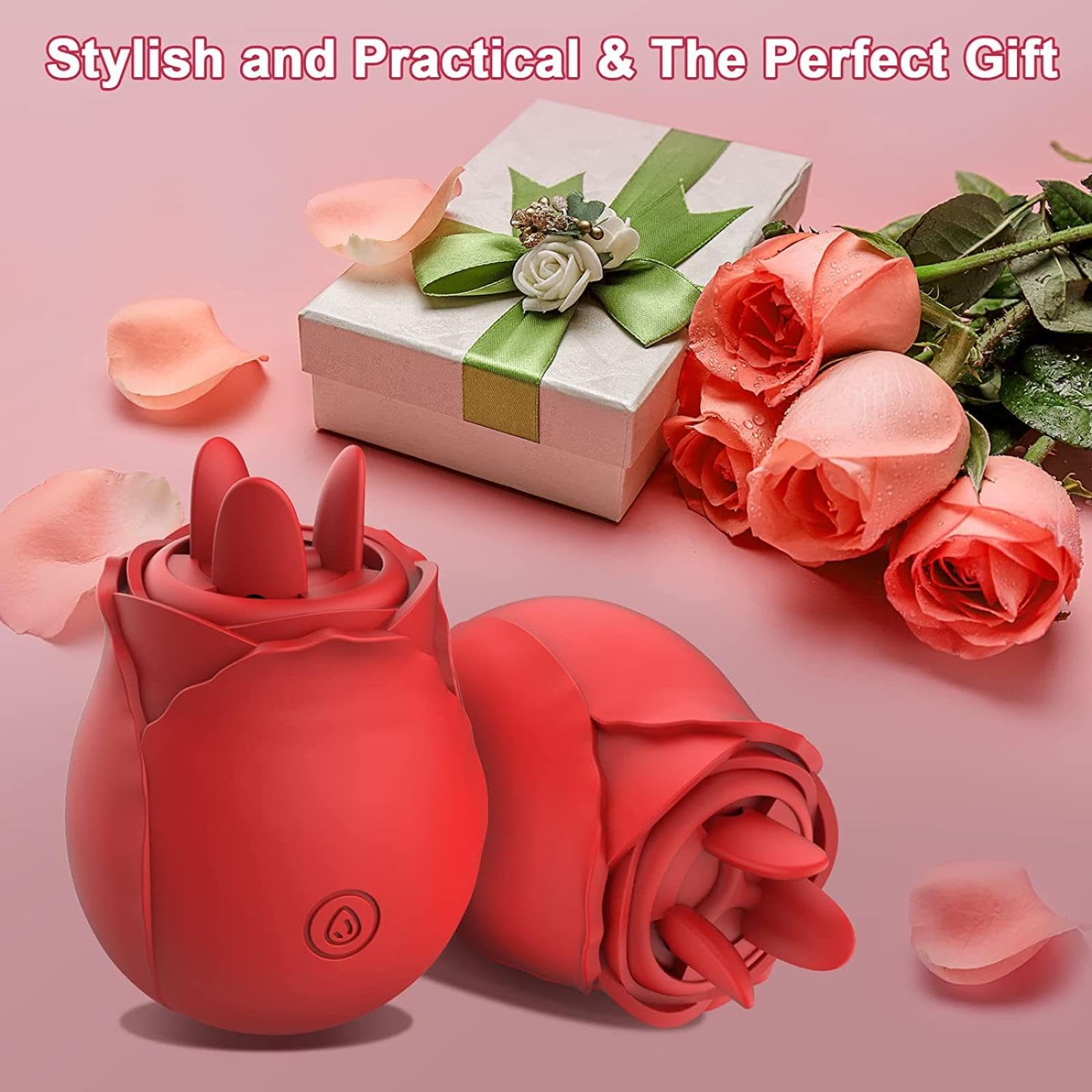 Vibrador Bonito vibrador con forma de flor, huevos vibrantes recargables, Juguetes sexuales de gel de sílice, masaje de clítoris para mujeres, juguete sexual para adultos, masturbador