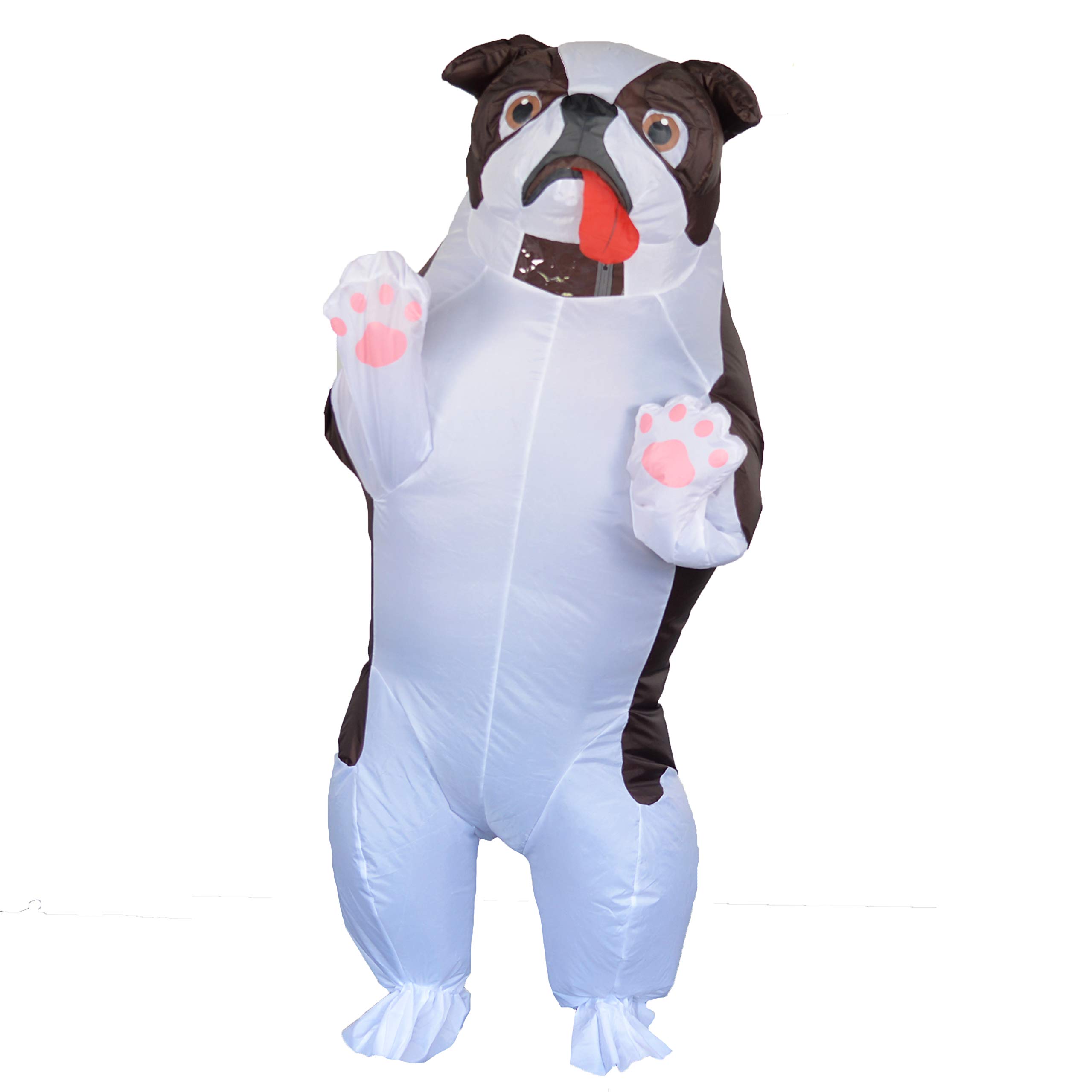 MXoSUM Hilarious Inflatable Dog Costume for Adult Air Blow up Costume Funny Halloween Animal Costume for Party