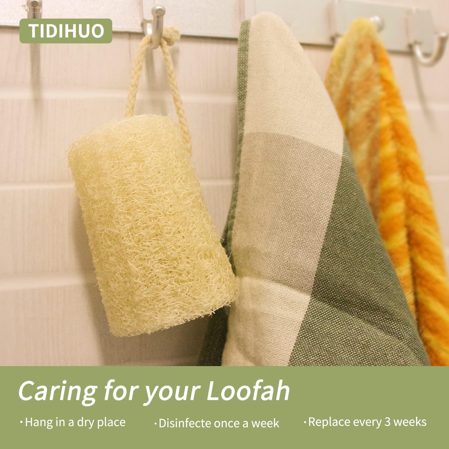 Natural Loofah Sponge Shower Luffa Exfoliating Body Scrubber Its Soft and Foam Get You Clean