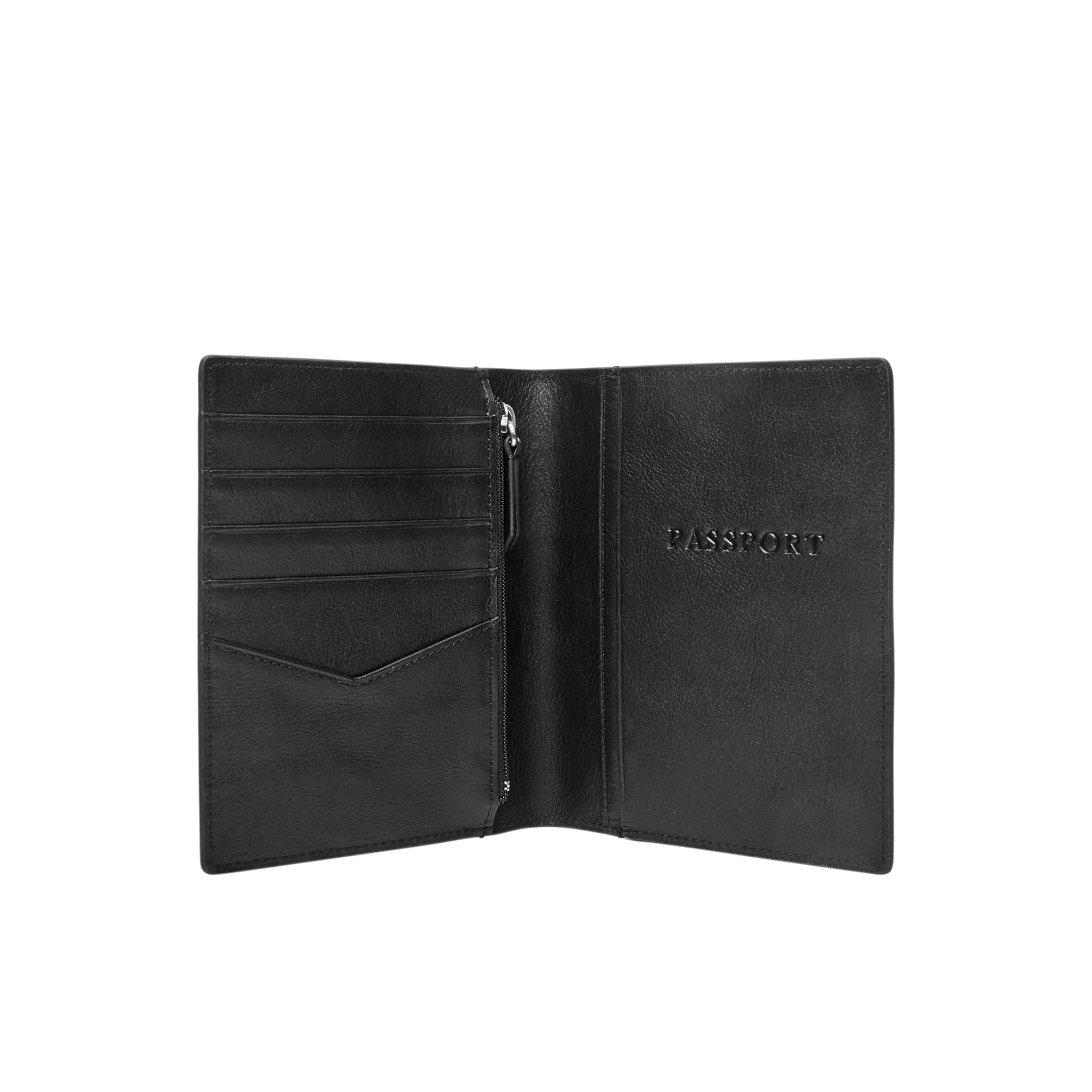 Fossil Herren Leder Reisepasshülle 11,43 cm L x 1,27 cm B x 13,97 cm H