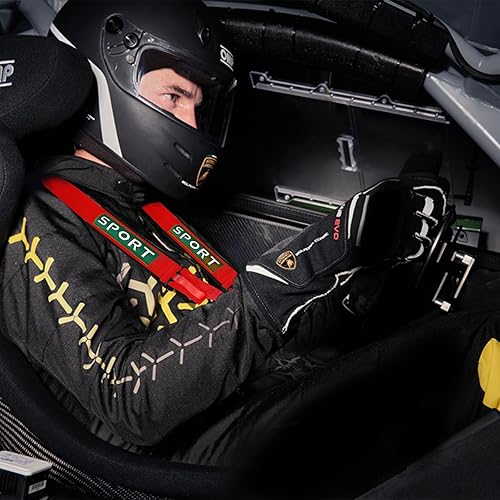 Miniatura 7 de DING.PAI Seat Bealt - Arnés de seguridad para carreras de 5 puntos con almohadillas de hombro ultra cómodas y resistentes, arnés de seguridad