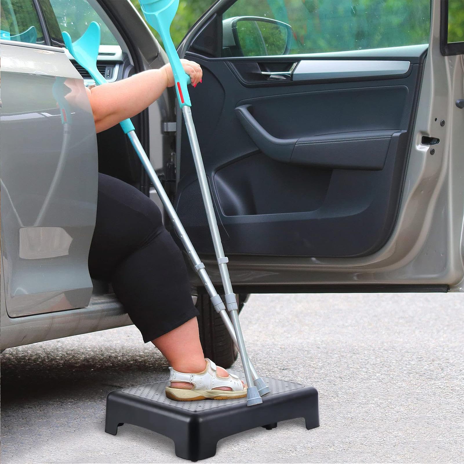 Taburete para adulto para cama 180 kg capacidad de carga escalera a para cocina baño hogar movilidad entrenamiento interno y esterno