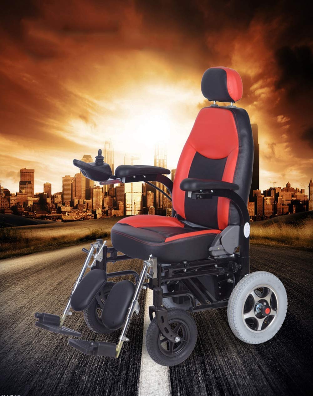Sedia a rotelle elettrica, anziani disabili, pieghevole, portatile, sedia a rotelle piatta, tailandese e 201c, scooter vintage