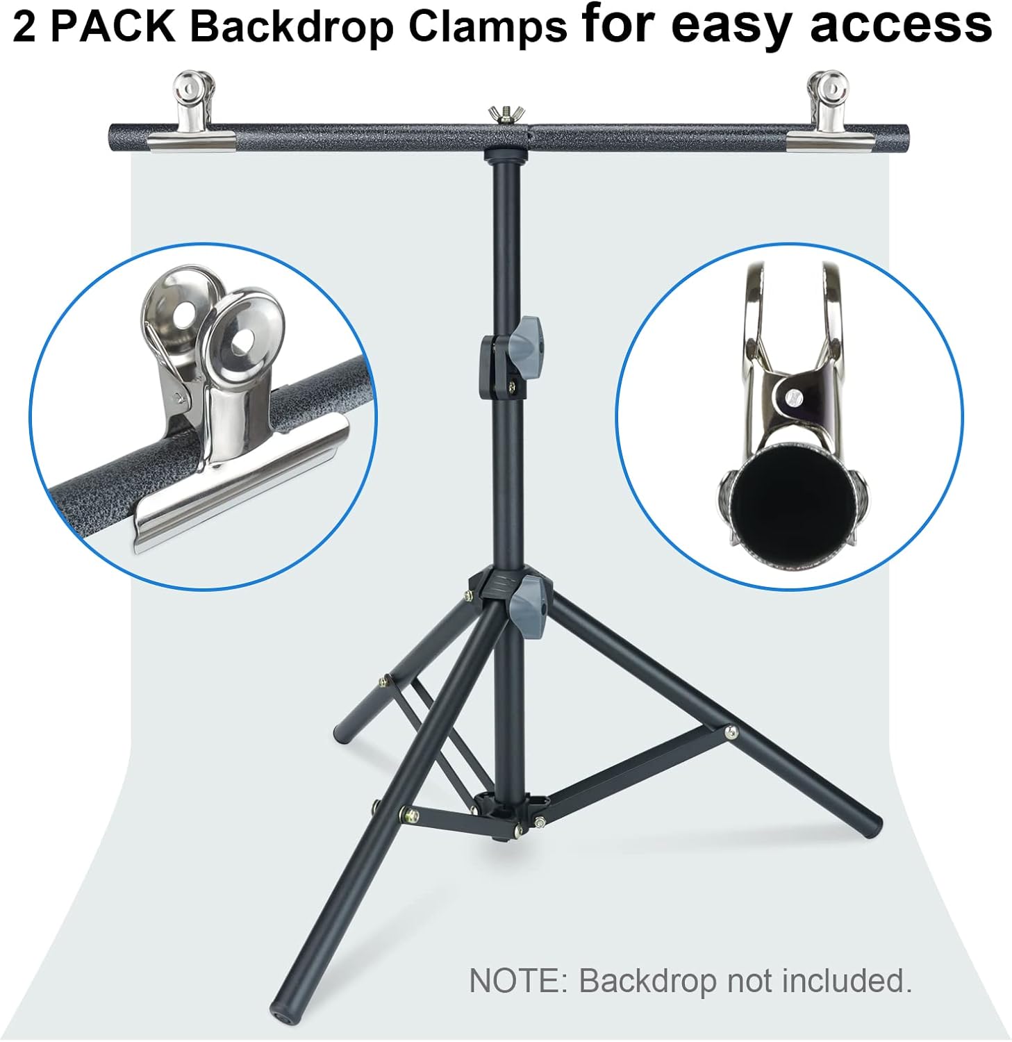 LINCO Lincostore Photography PVC Backdrop Background Small Support Stand System Metal 8812B 68cm Wide 80cm High.