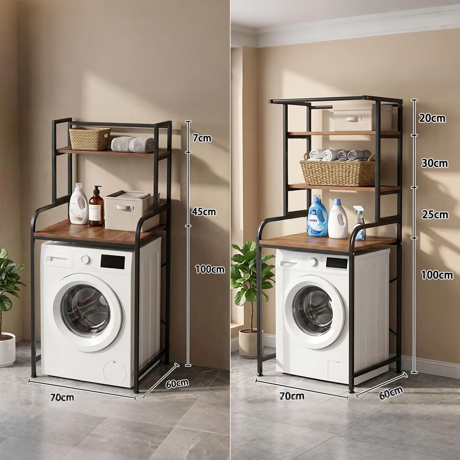 Generico Mobile Lavatrice da Bagno Sopra Il WC, Ripiano for Lavatrice