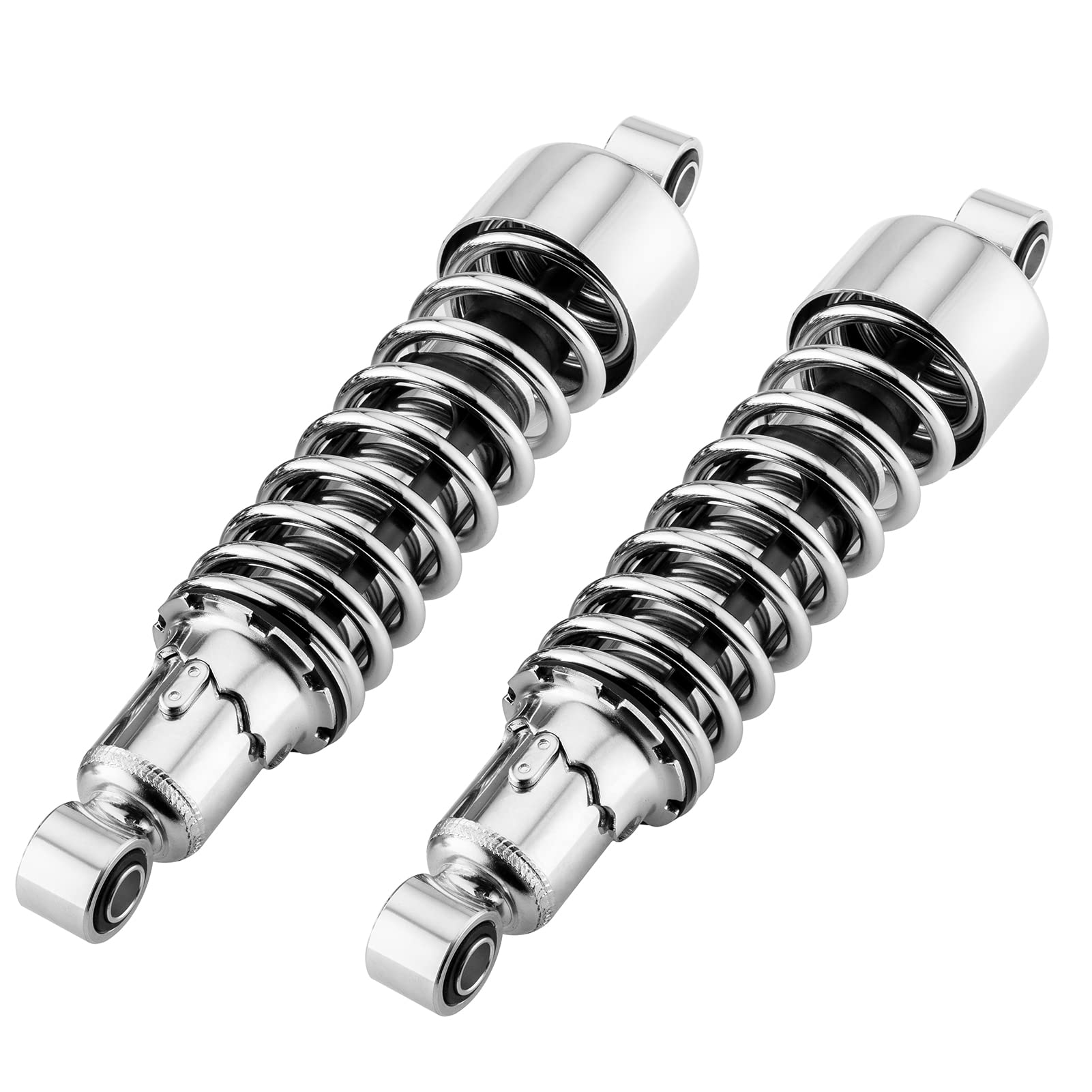 Mofun11.75" Touring Rear Shocks Lowering Kit Preload Adjustable Compatible with Harley Touring Road King Electra Road Street Tour Glide 1980-2025 Chrome