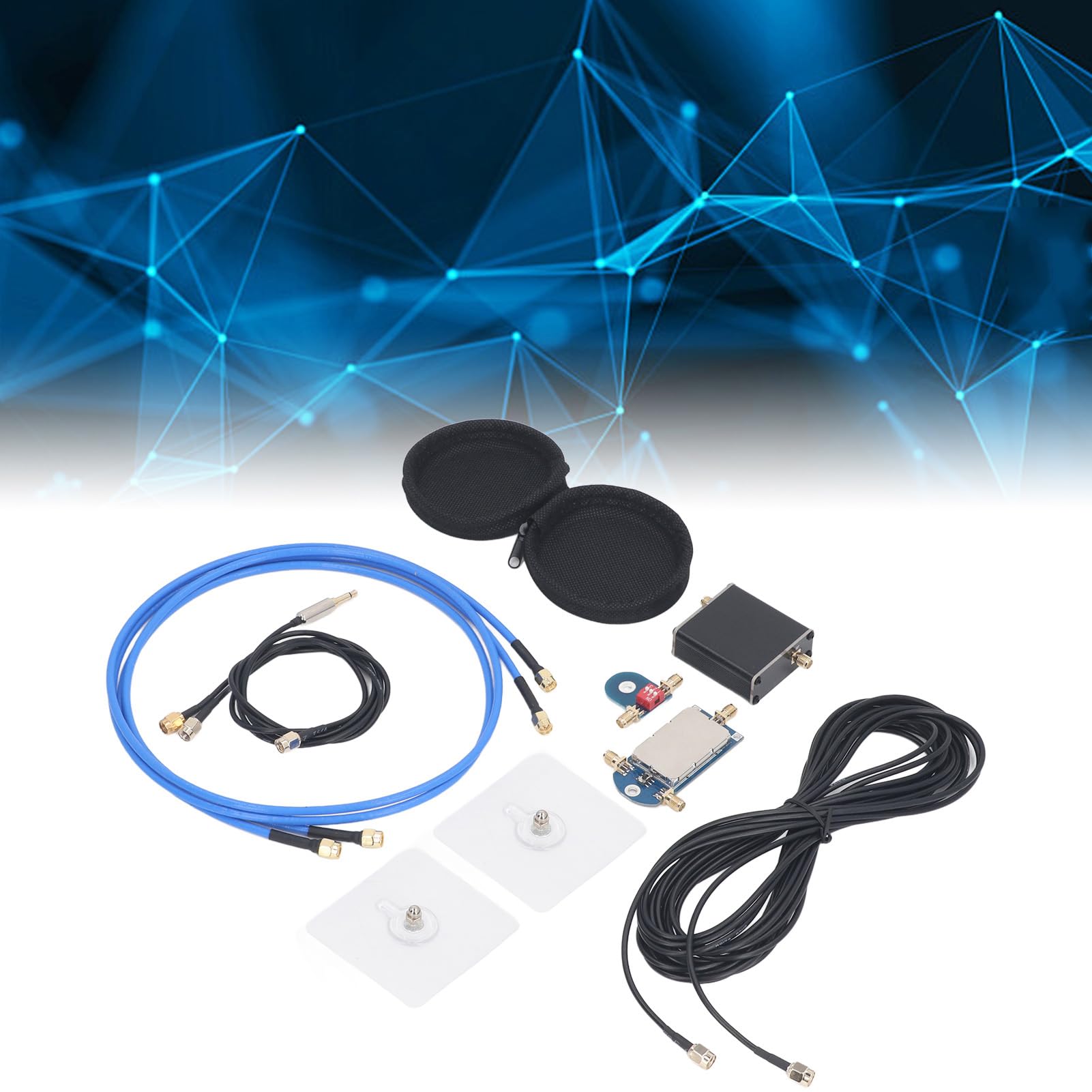 Antenna Ricevente Attiva a Loop HF AM FM VHF UHF SDR Antenna Ricevente a Banda Larga a Loop Attivo a Banda Intera Antenna Loop Piccola 5-12 V