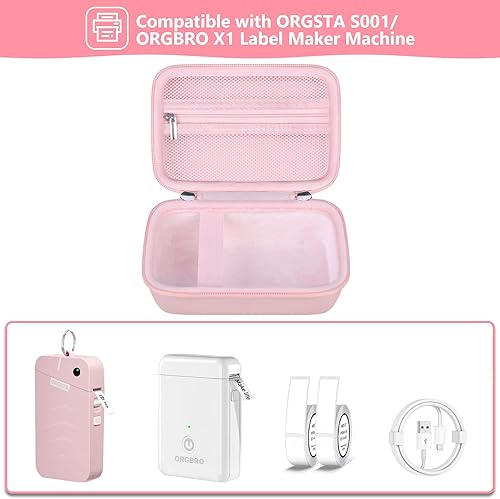 Miniatura 2 de Supmay Estuche de transporte para cámara instantánea MINIBEAR para niños, estuche de almacenamiento de viaje para cámara digital con bolsillo de