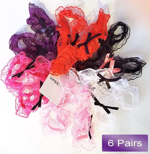 Miniatura 7 de Liguero de encaje para boda, lazo floral, lazo de liga, cinturón de liga, anillo de pierna para mujeres y niñas