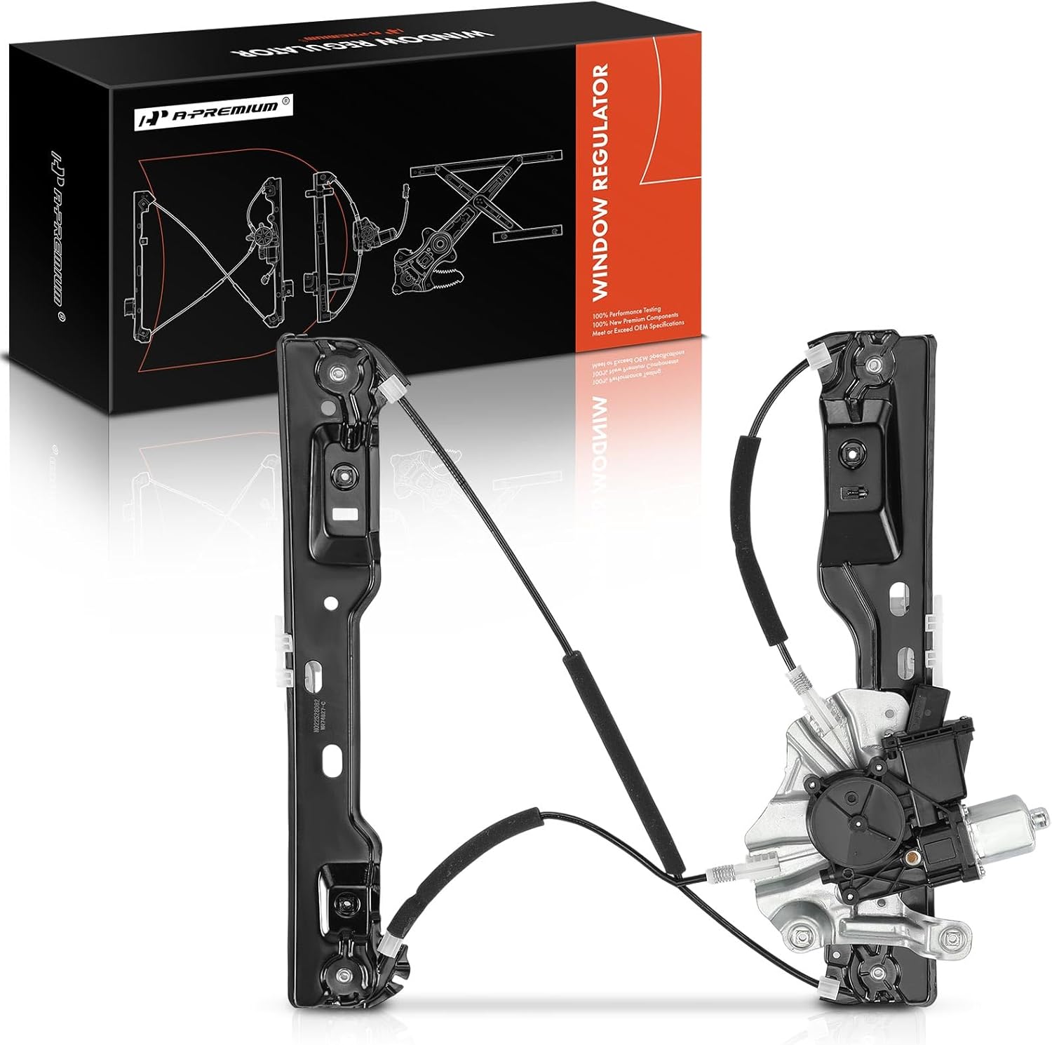 A-Premium Power Window Regulator with Motor Front Passenger Side Compatible with Buick Verano 2012-2017