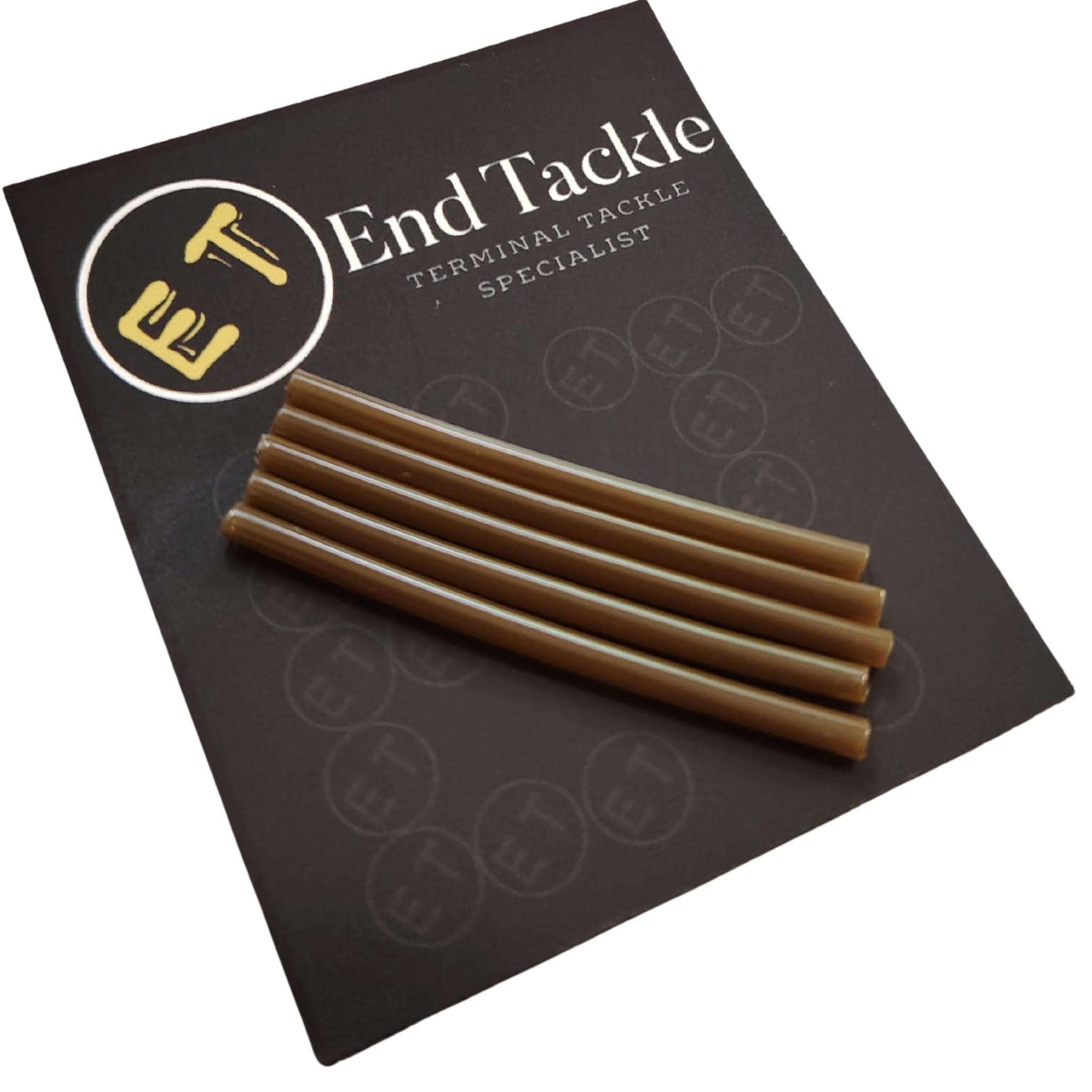 End Tackle Heat Shrink Tubing, Small 1.6mm, Medium 2.4mm, Large 3.6mm, 50mm Length, Black, Brown, Green, Terminalm Tackle (50, Brown, 1.6mm (Small))