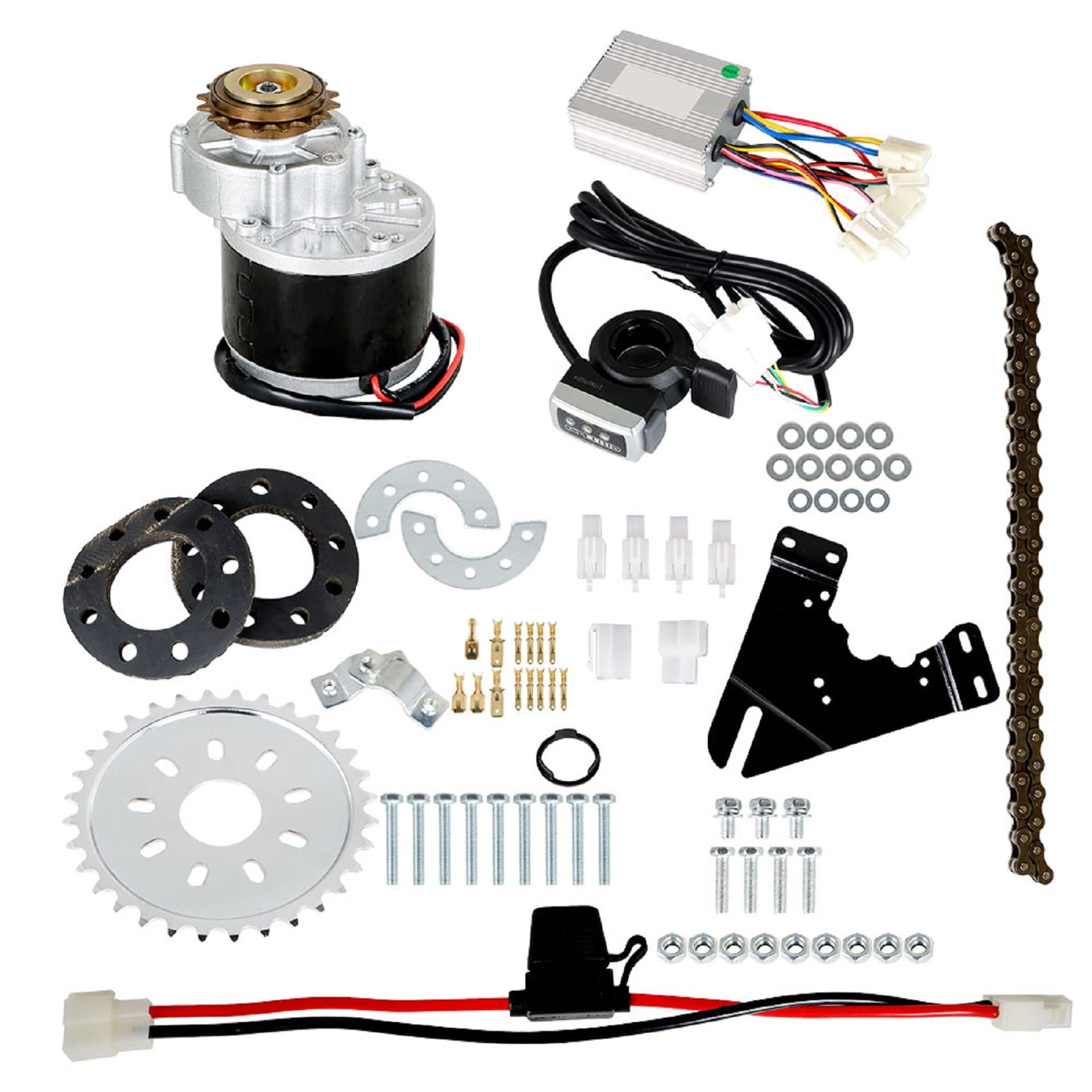 Image showcasing labwork 24V/36V 250W Electric Bike Conversion Kit Left Chain Drive ...