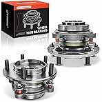 A-Premium 2 x Front Wheel Bearing and Hub Assembly with 5-Lug Compatible with Toyota Sequoia 2008-2022, Tundra 2007-2021, RWD Only
