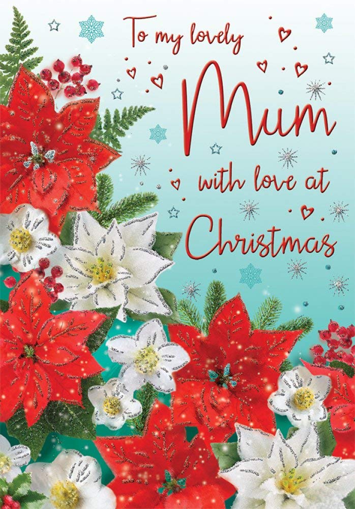 Wonderful Mum At Christmas Greeting Card Blank Inside - UK