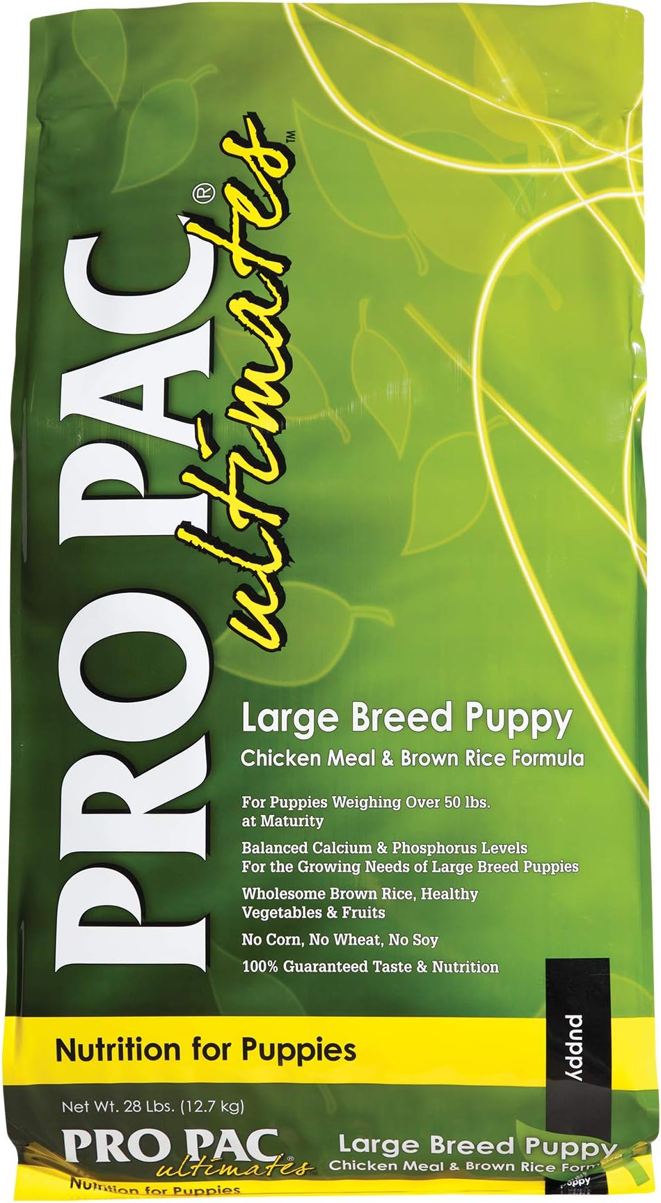 Pro Pac Ultimates Large Breed Puppy Chicken Meal And Brown Rice Dry Dog Food, 28 Lb.