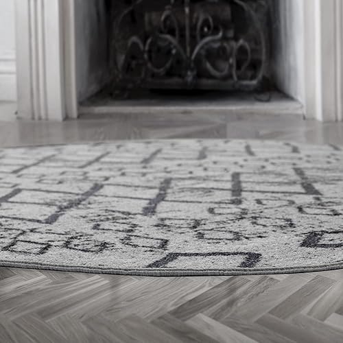 Miniatura 63 de Antep Rugs - Alfombras antideslizantes de 3 x 5 pies (antideslizante) con parte trasera de goma, de estilo antiguo, bohemio, marroquí y con pelo