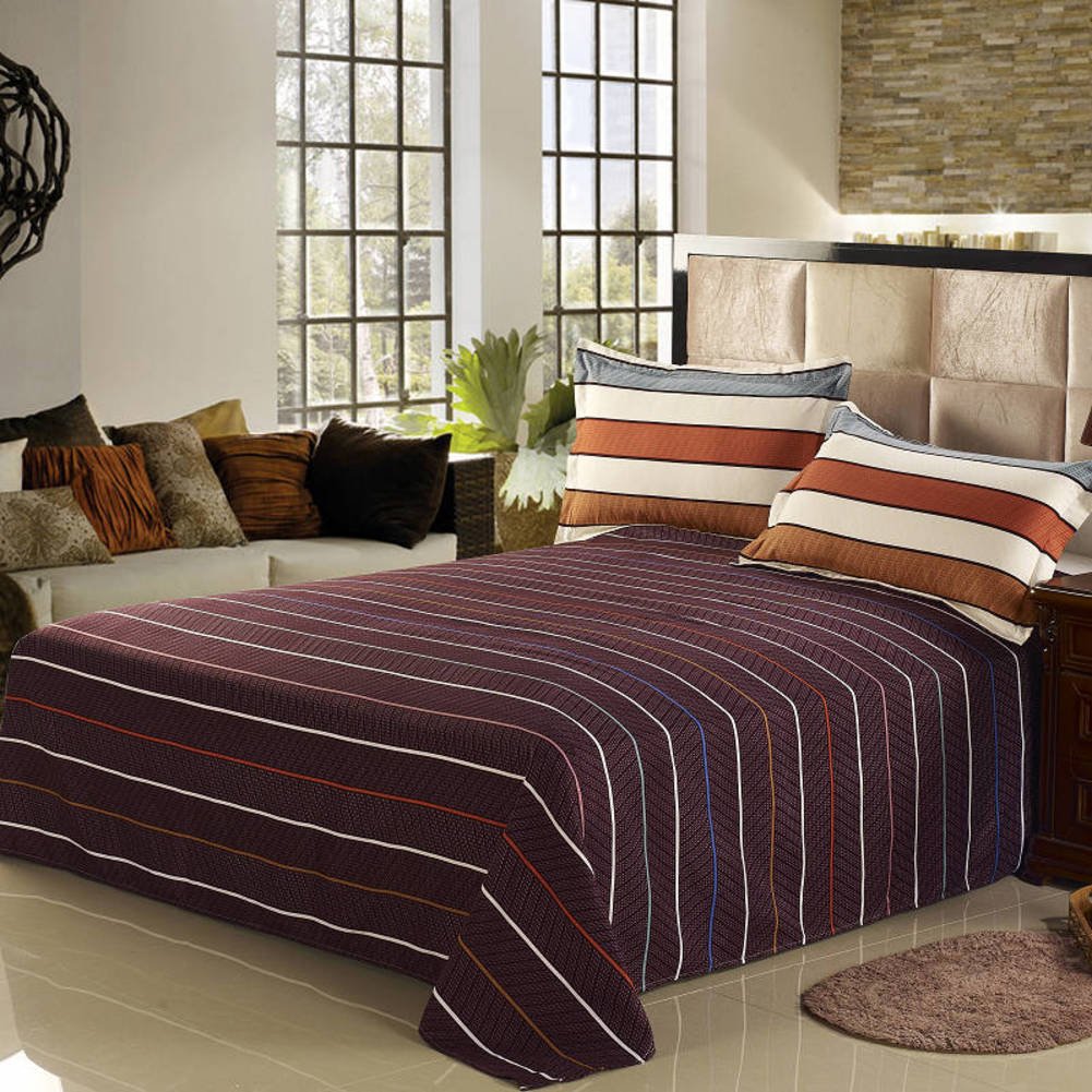 Drap de dortoir haut de gamme en polyester et coton doux modèle A 230x230cm