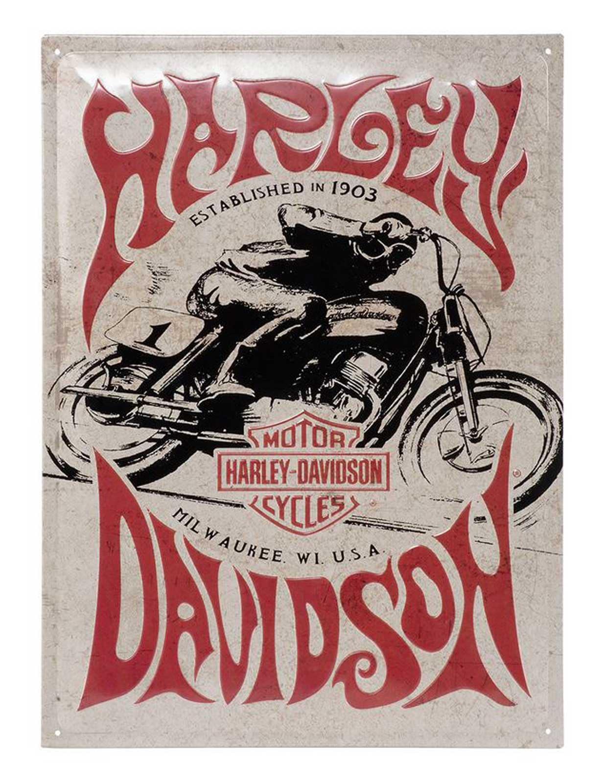r*r様 70s ハーレーダビッドソン ビンテージ ポスター アイアンスポーツ Amazon.com: Harley-Davidson Embossed Tin Sign, Vintage 1970s Racer