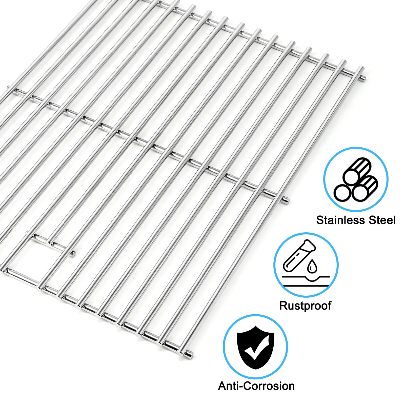 Adviace Ersatzteile Für Grillmaster 720-0737 – 3 Brennerrohre & 3 Hitzeschilde Aus Edelstahl | Reparatur-Set Für Grill