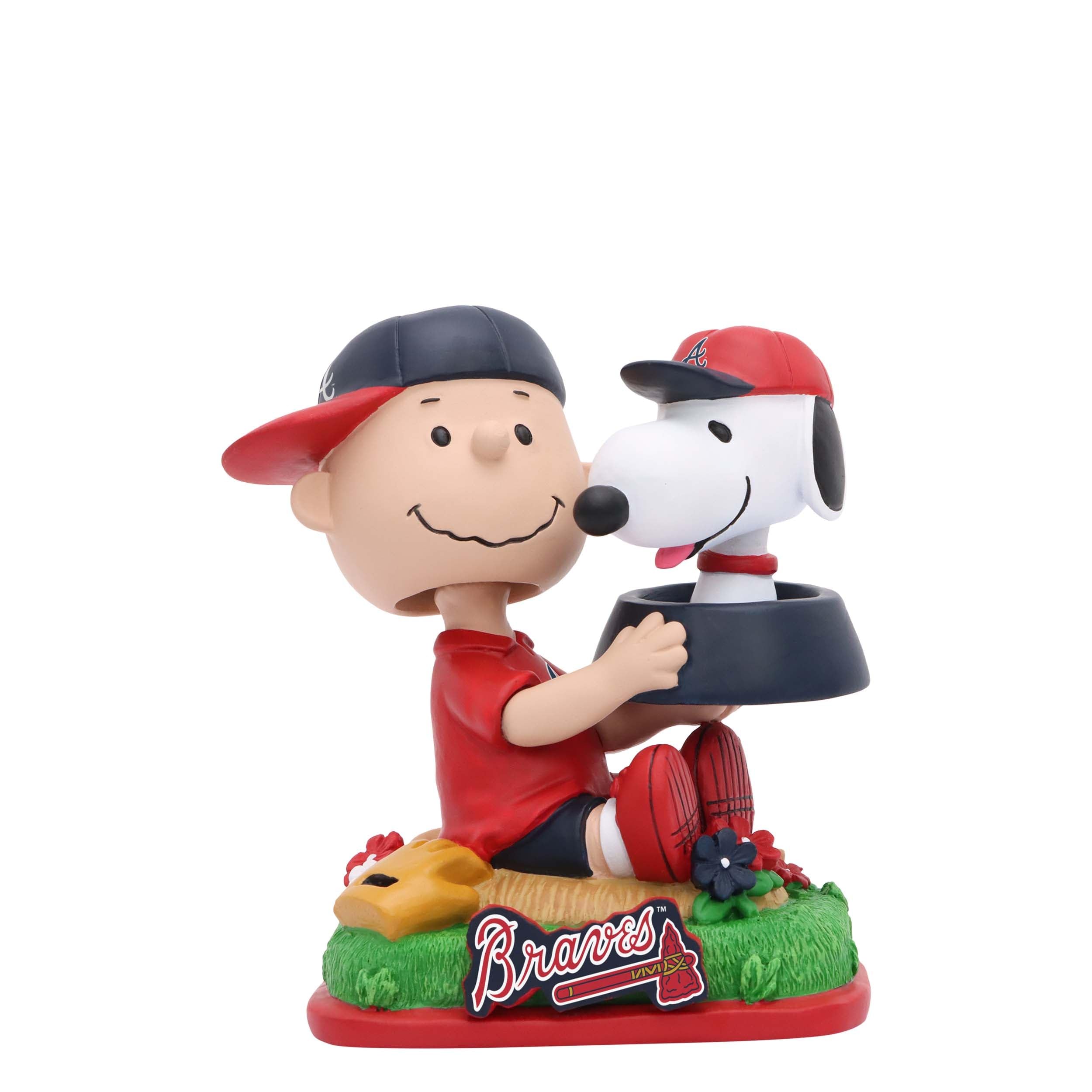Charlie Brown & Snoopy Atlanta Braves Peanuts Dual Mini Bighead 
