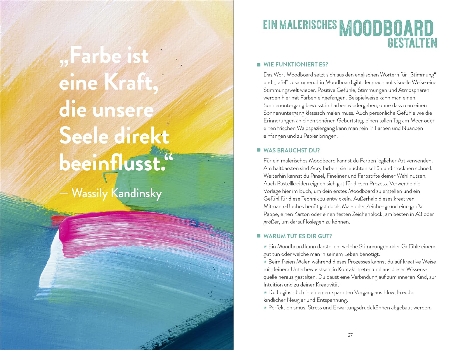 Power Painting: Mit Kreativität zu neuer Stärke | Malbuch für Erwachsene. Malen, Collagieren, Handlettering: Kreative Übungen für mehr Mut und Energie | mit Hilfestellungen + Vordrucken