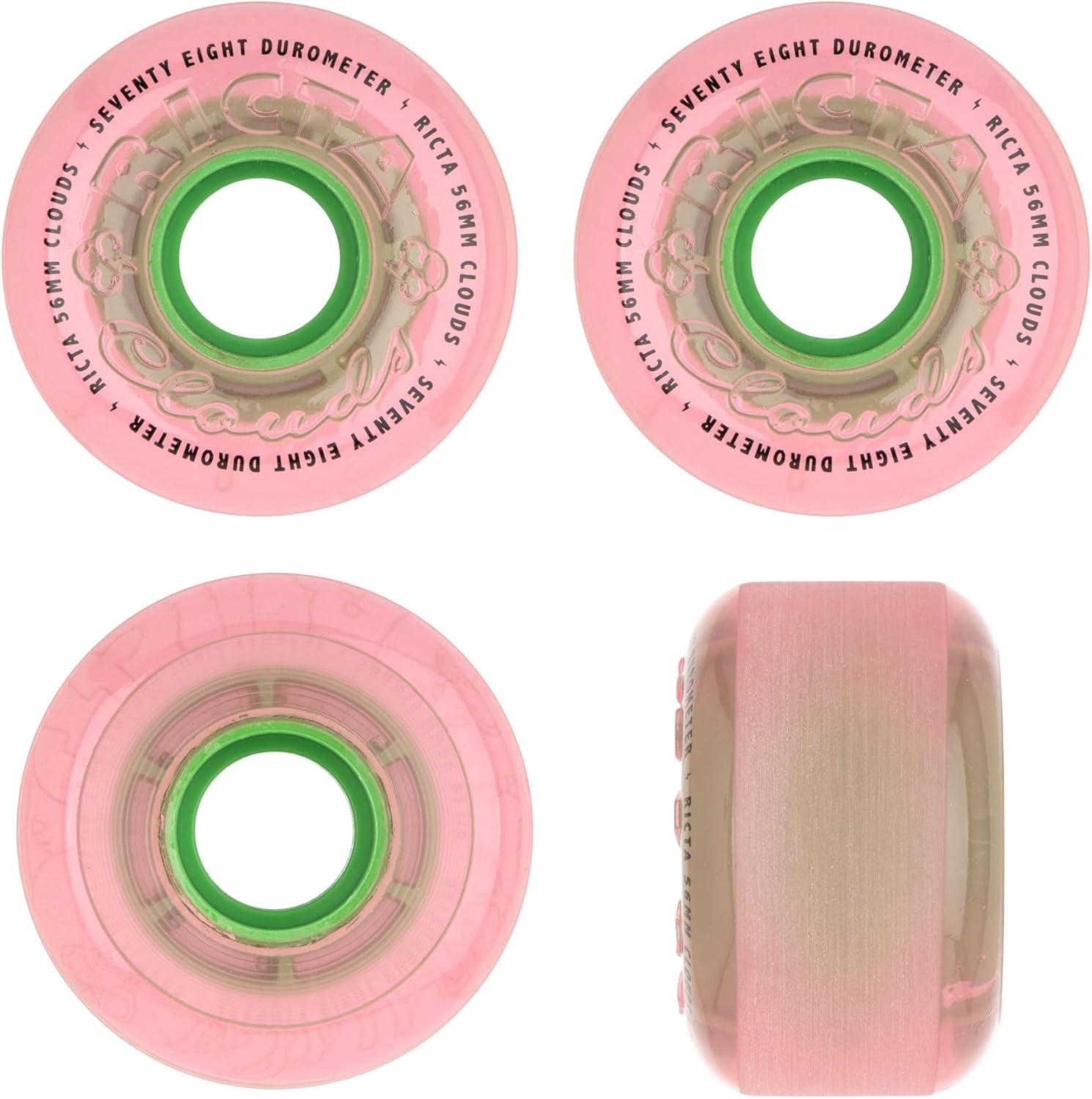 Ricta 56mm Watermelon Pink 78a Skateboard Wheels