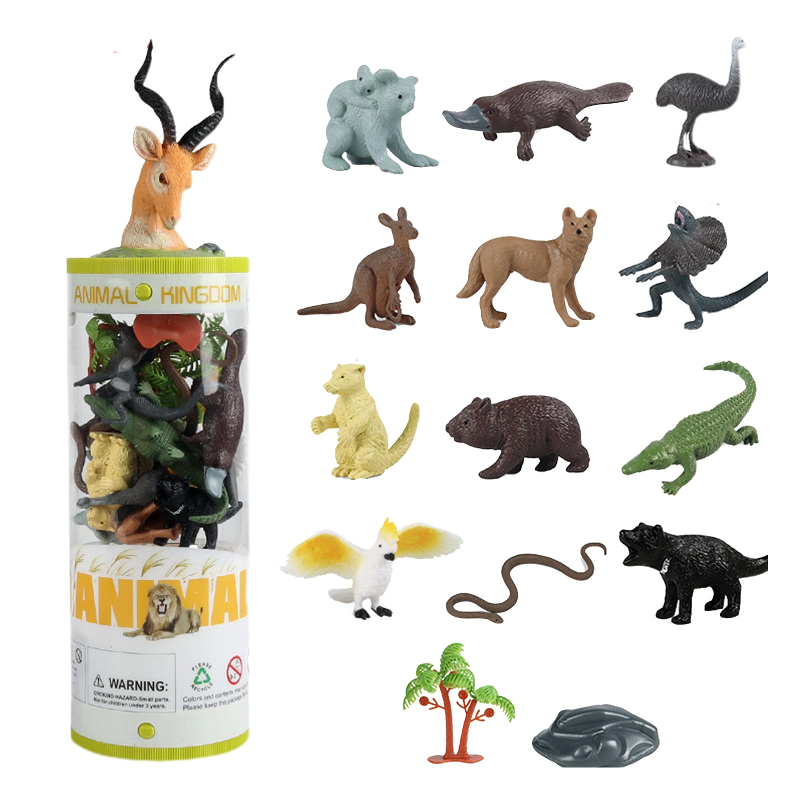 Amazon.com: AENIMELY 15pcs Australia Wildlife Animal Figures Set