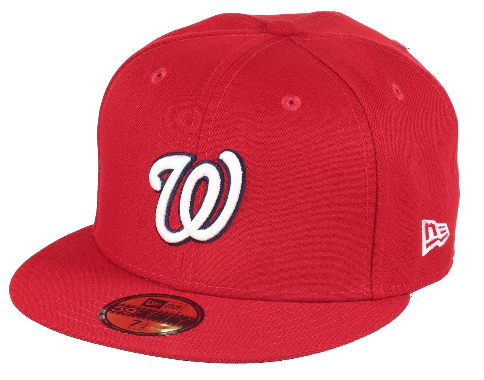 New Era Washington Nationals MLB Cap 59Fifty Basecap Baseball Kappe Rot - 7 7/8-63cm (XXL) โ image 1