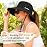 ZOORON 1 Pack Women\'s Ponytail Safari Sun Hat,Wide Brim UV Protection Outdoor Bucket Hat,Foldable Beach Summer Fishing Hat