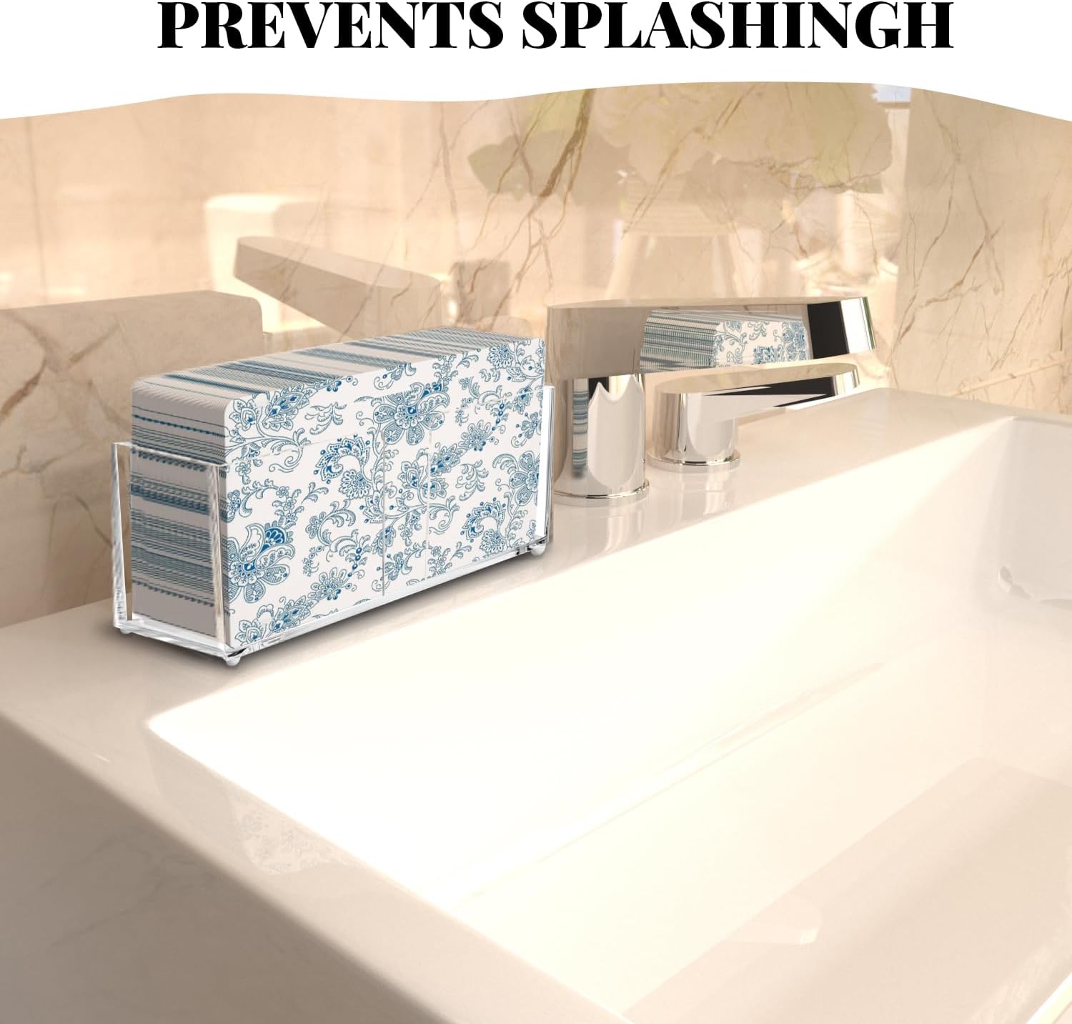 Acrylic Napkin Holder, Vertical Paper Towel Dispenser with Clear Design image 2