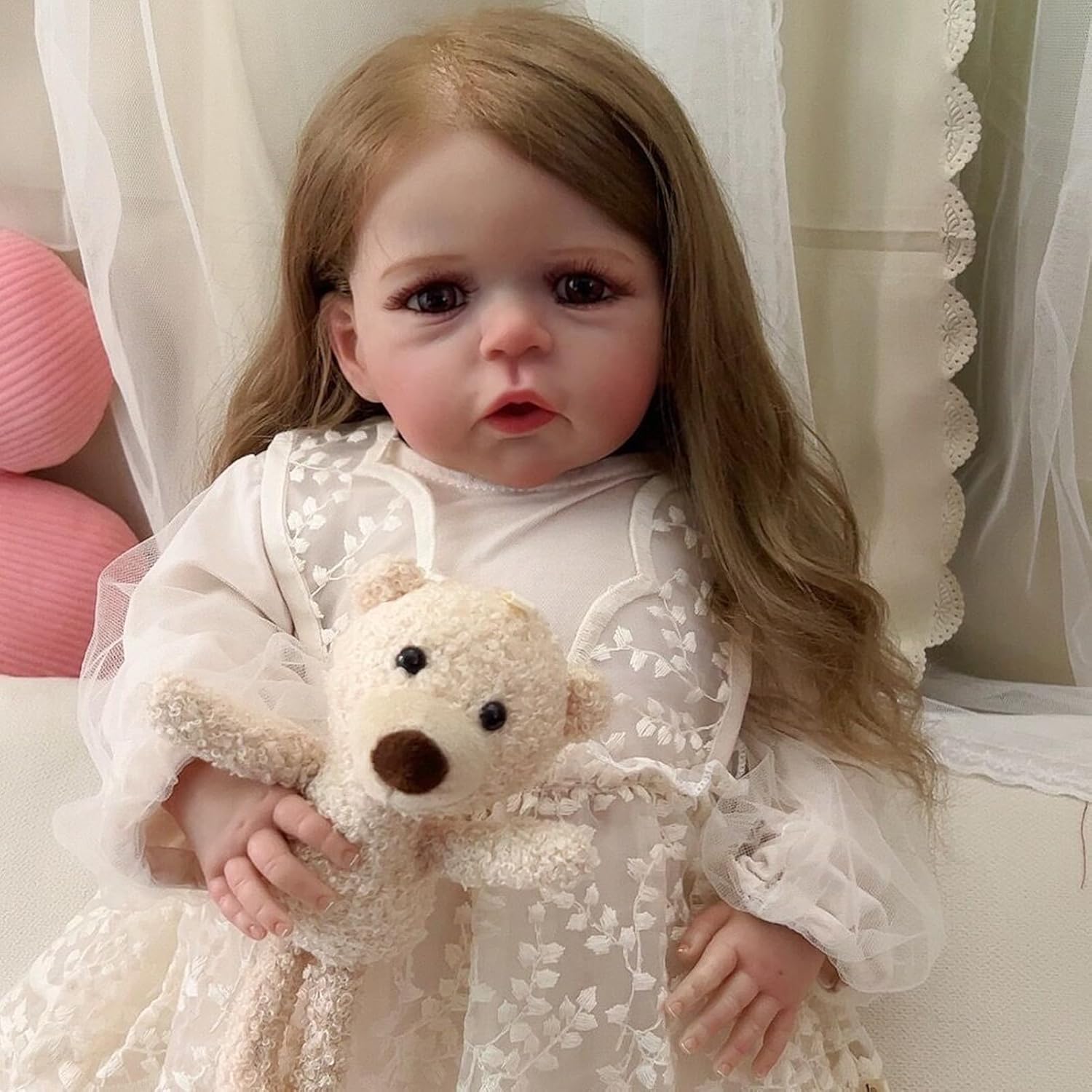 RXDOLL Lifelike Reborn Toddler Dolls Girl 24 Inch Real Life