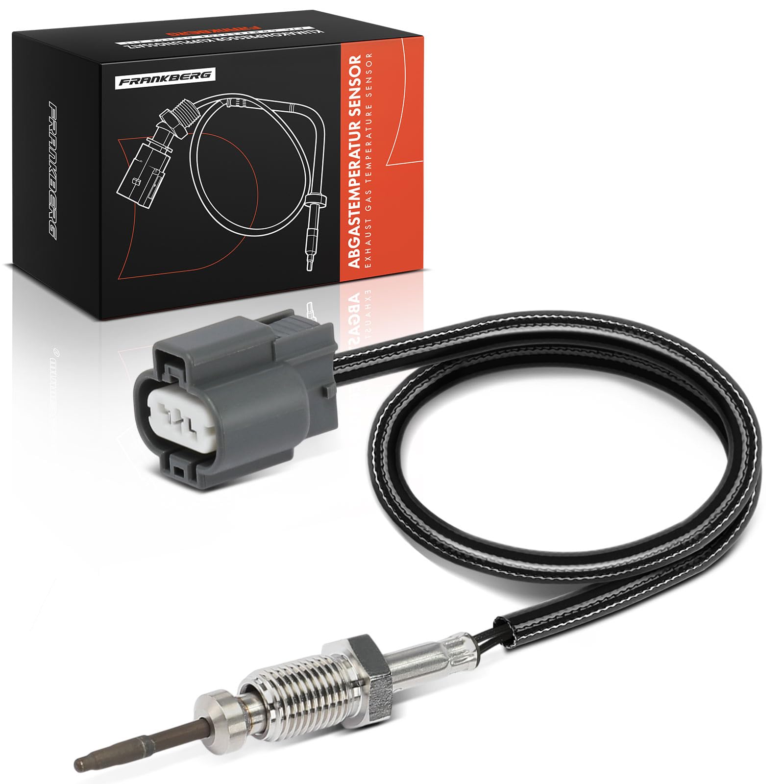 Frankberg Sensor de temperatura de gases de escape | 1587A013; Compatible con: Pajero IV V8W V9W , Pajero IV Furgoneta V8 V8V V9, Pajero Claseic V2W V6W V7W