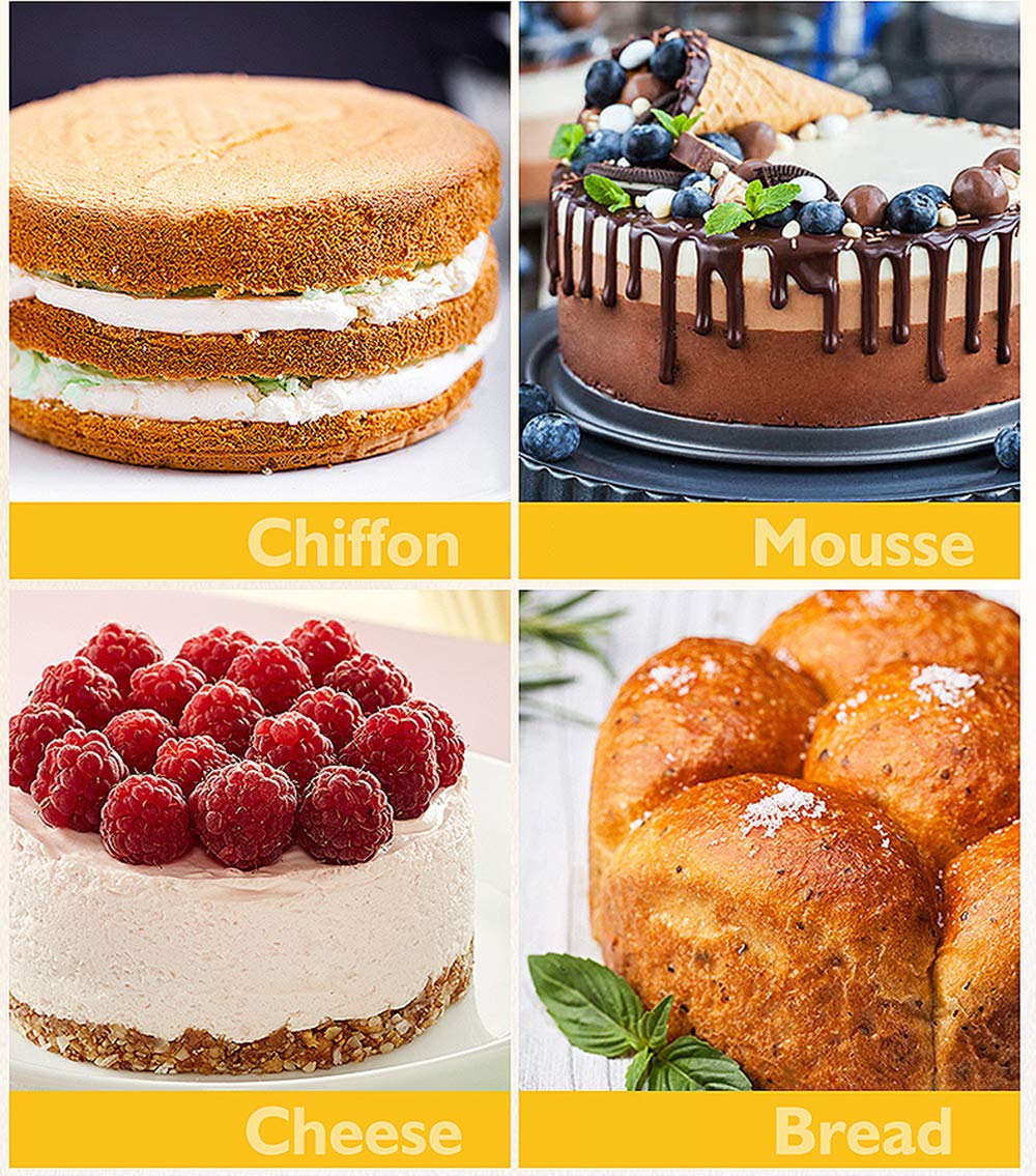 Runde Kuchenform zum Backen, Springform mit Glasboden, abnehmbarer Ring, auslaufsichere Silikonform in Lebensmittelqualität für den Ofen