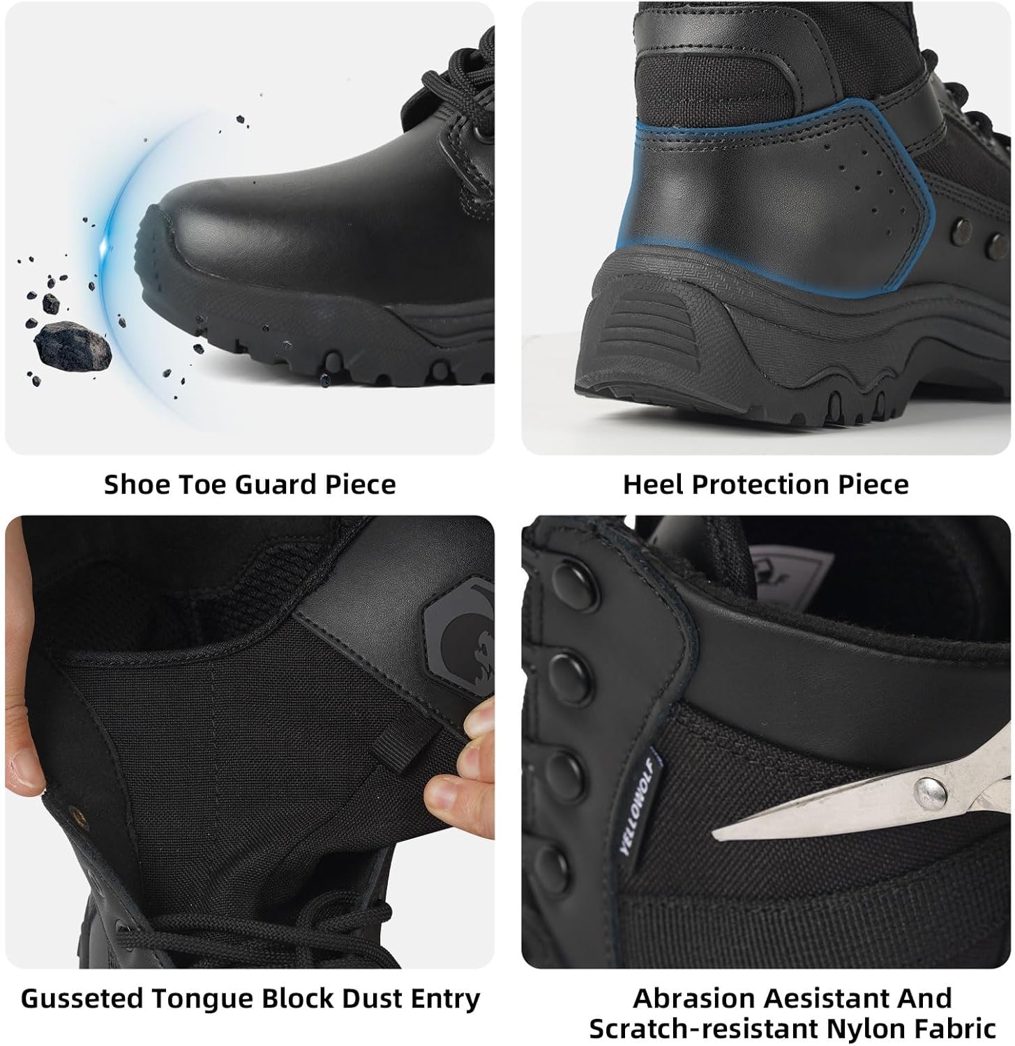 Women's Lightweight Tactical Work Boots Military Combat Motorcycle Boots For Women 8 Inch Army Desert Boots - Image 6