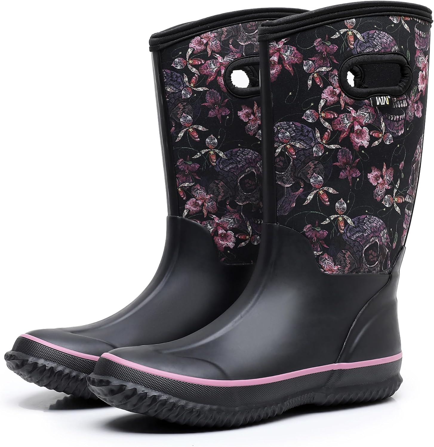WTW Mid Calf Rain Boots for Women - Waterproof Insulated Neoprene Mud Boots Outdoor Hunting Garden Boots - Image 9
