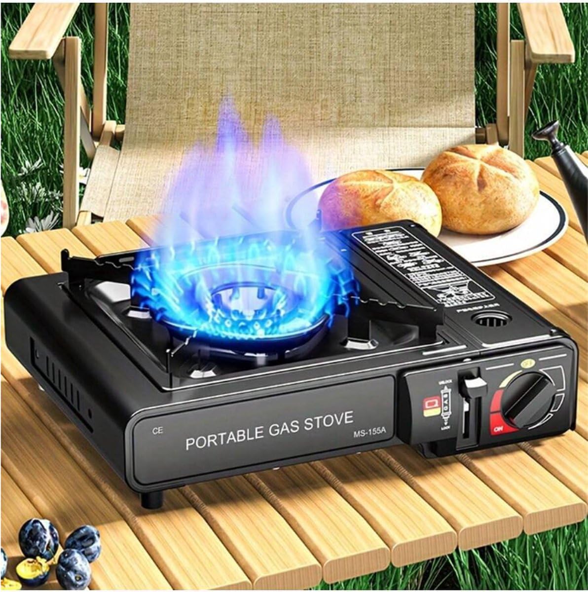 Fornello A Gas Da Campeggio Fiorky 2set | Compatto E Portatile | Per Escursionismo E Pesca