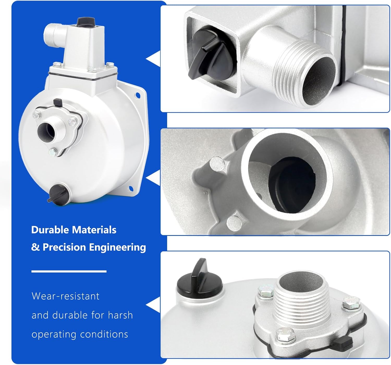 1" Water Pump Housing Replacement for Predator Pacific Hydrostar 1 inch 79cc Gasoline Engine Clear Water Pump Body Parts