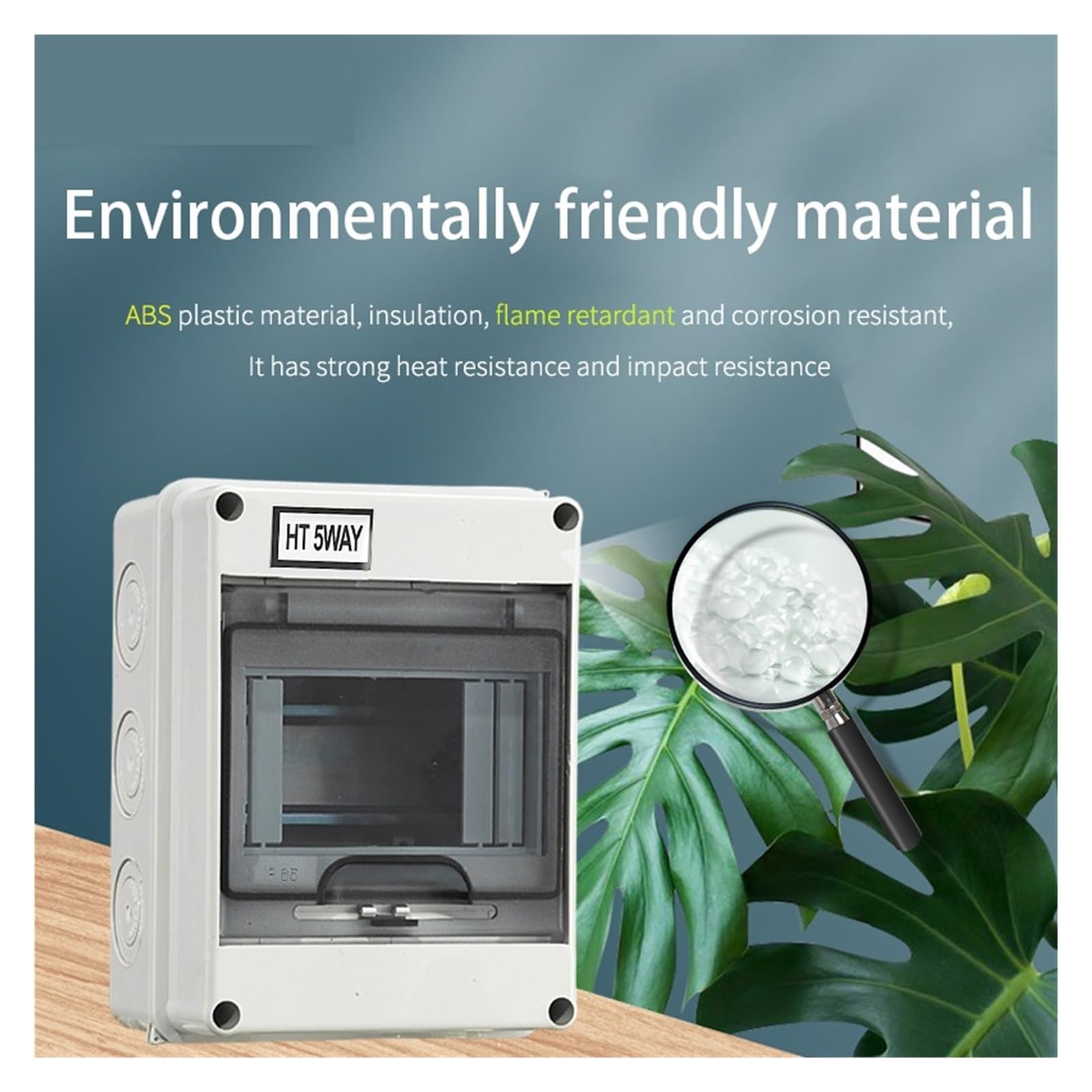 Boîte De Jonction Série HT Commutation Extérieure En Plastique ABS Distribution Étanche IP65 Protection AdéQuate(HT-15)